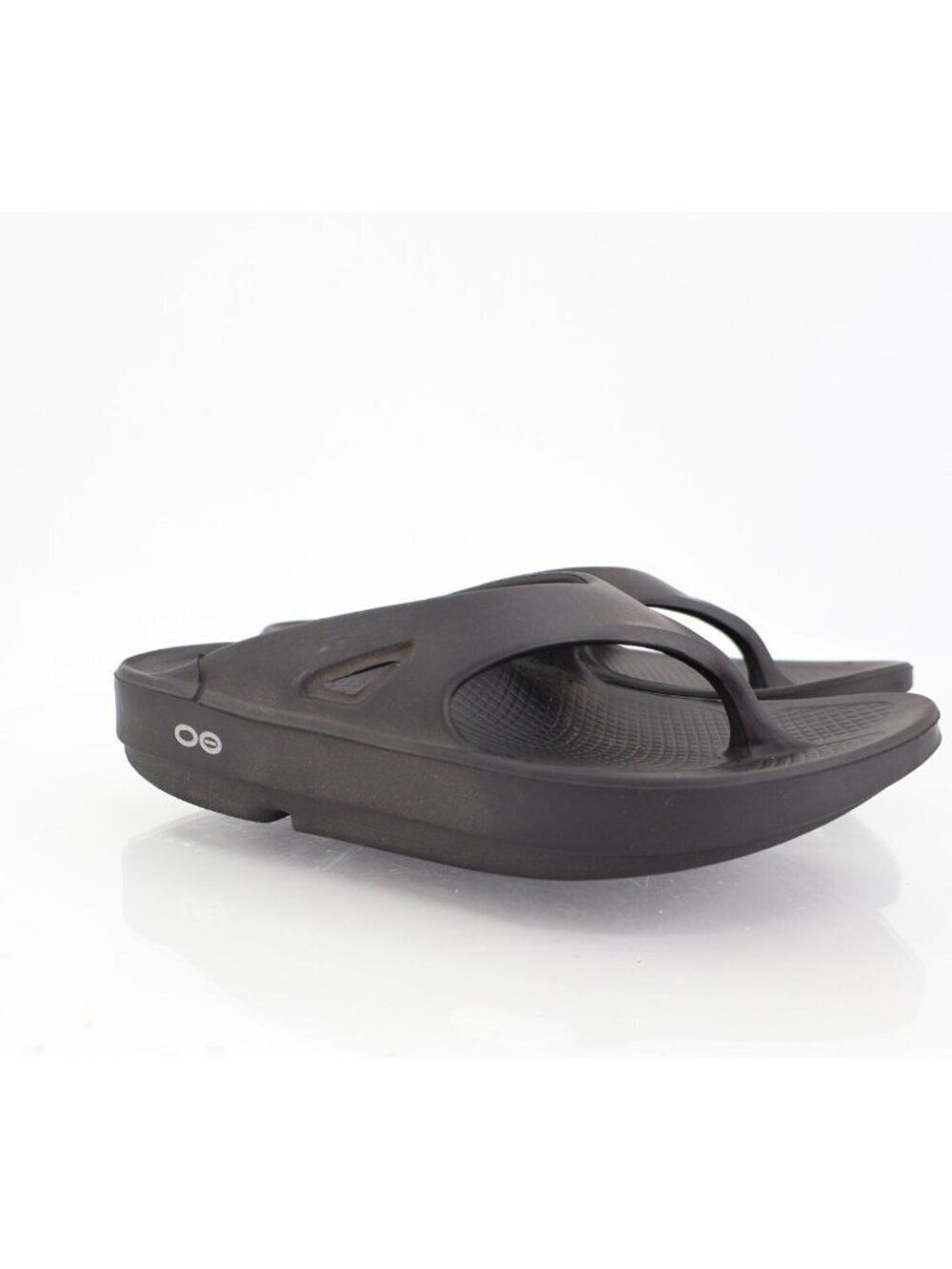 Oofos Womens OOriginal Sandal Size 6 Black Thong Slide Sport Recovery Shoe Comfy